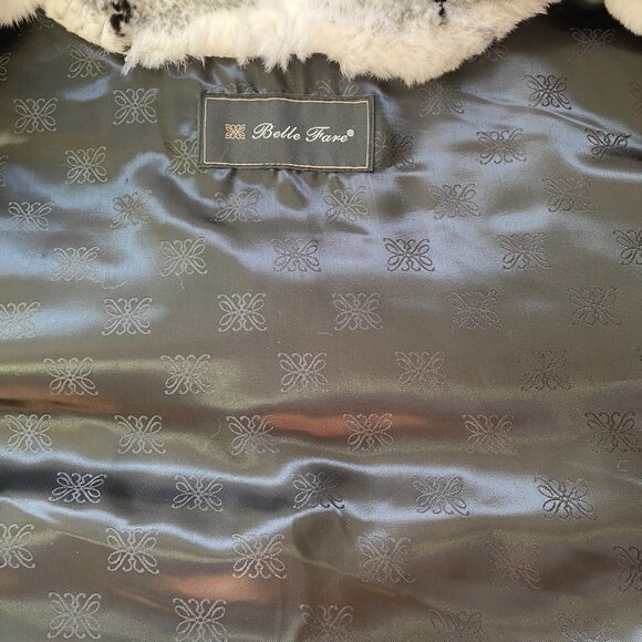 Belle Fare Toronto Leather Trim Rabbit Fur Bolero - XS - Picture 6 of 9
